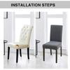 Stretch Chair Covers for Dining Room Set, Removable Washable Dining Room Chair Covers, Dining Chair Slipcovers Seat Protector, Great Decor for Home