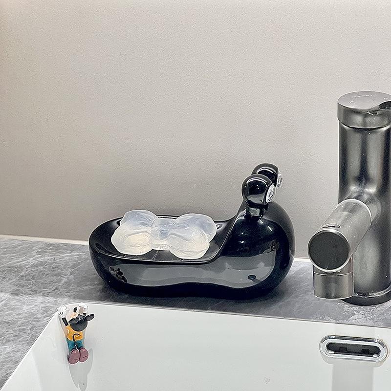 

Милая мыльница в форме улитки, креативная керамическая мыльница, украшение для туалета отеля, органайзер для мыла, современные аксессуары для ванной комнаты дома, подарок
