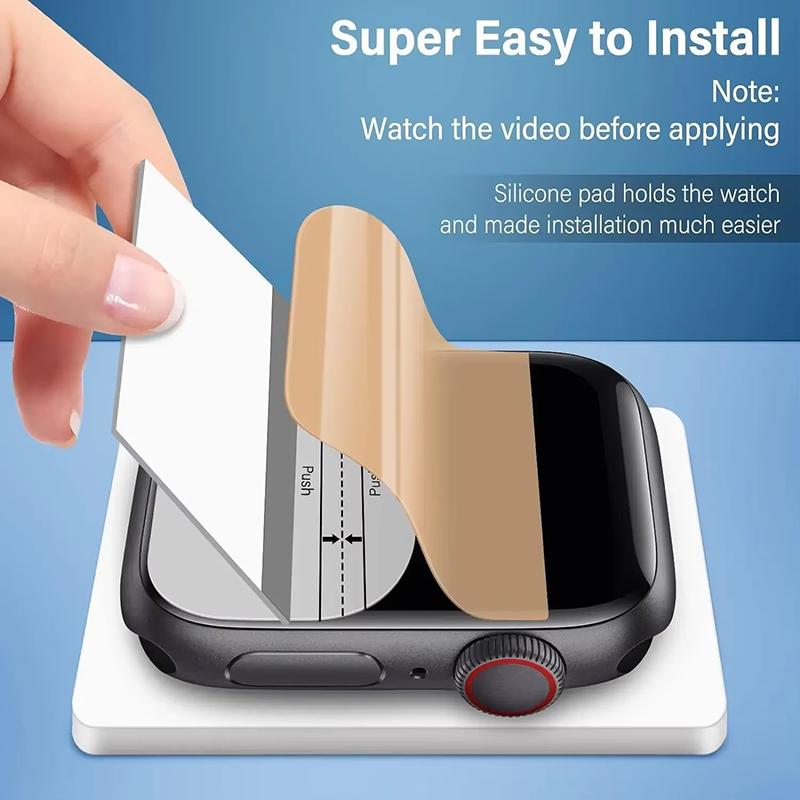 Soft Hydrogel Film For Apple Watch 9 8 7 6 5 4 SE 45mm 44mm 42mm 41mm 40mm 38mm Screen Protector Watch Series Ultra 3 2 1 49MM