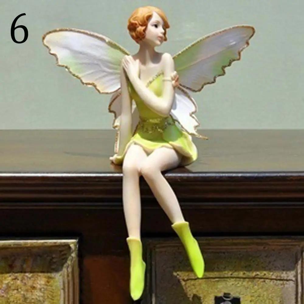 Souvenir Resin Wing For Birthday Wedding Crafts Fly Fairy Miniatures Car Decor Angel figurines Flower fairy