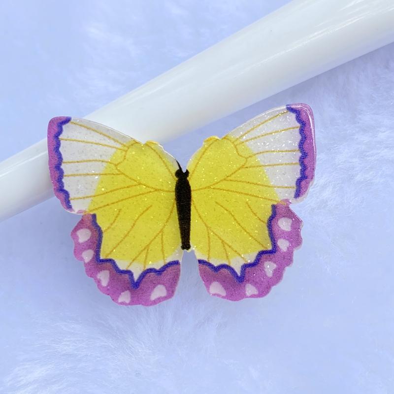 10Pcs Kawaii Cute Mixed Colorful Butterfly Flat Back Resin Cabochons Scrapbooking DIY Jewelry Craft Decoration Accessorie D94