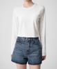 MUSINSA STANDARD WOMAN [Cooltandard] Women'S Crew Neck Crop Long Sleeve T-Shirt [Cream]
