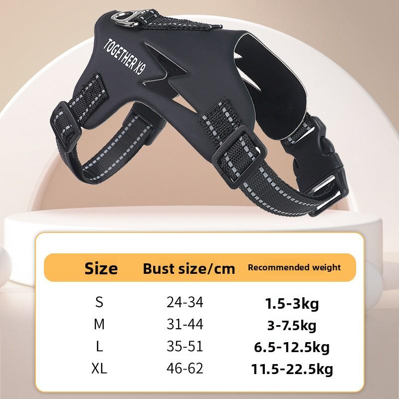 Новый поводок для собаки, шлейка для питомца, набор из трех предметов для маленькой собаки, шлейка-жилет, поводок для выгула собаки S