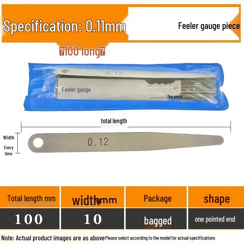 Precision Feeler Gauge Sheet 100mm Length