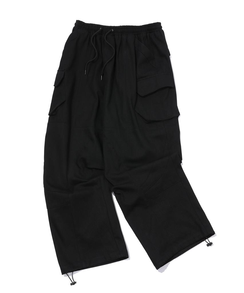 CPGN STUDIO Assassin Wide 3D Cargo Pants Black