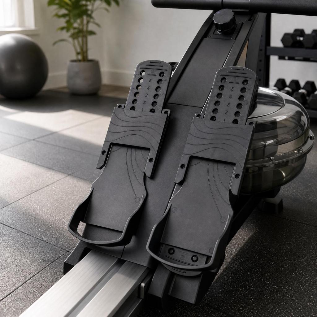 Rowing Machine Foot Pedals Lightweight Fitness Equipment Parts Easy To Install
