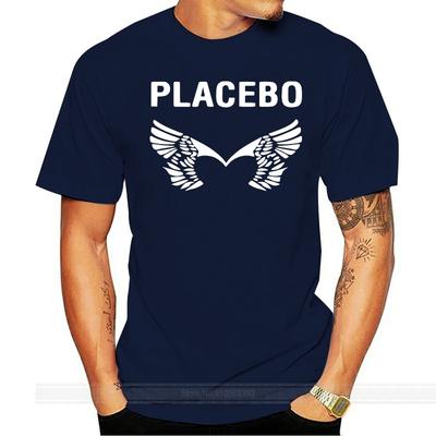 Placebo Winged Heart Title Logo T-Shirt  Crew Neck  Ize O Neck TEE Shirt Fashion T-shirt Men Cotton Brand Teeshirt