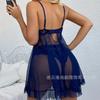 New sex underwear sexy perspective pajamas women's summer lace mesh nightdress sex suit
