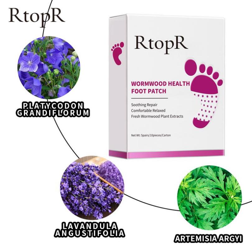 RtopR 1 Kutu Pelin Sağlık Vücut Detoks Ayak Yaması Etkili Uyku Kalitesini Artırmak Organik Detoks Güzellik Zayıflama Ayak Temizleme Yaması