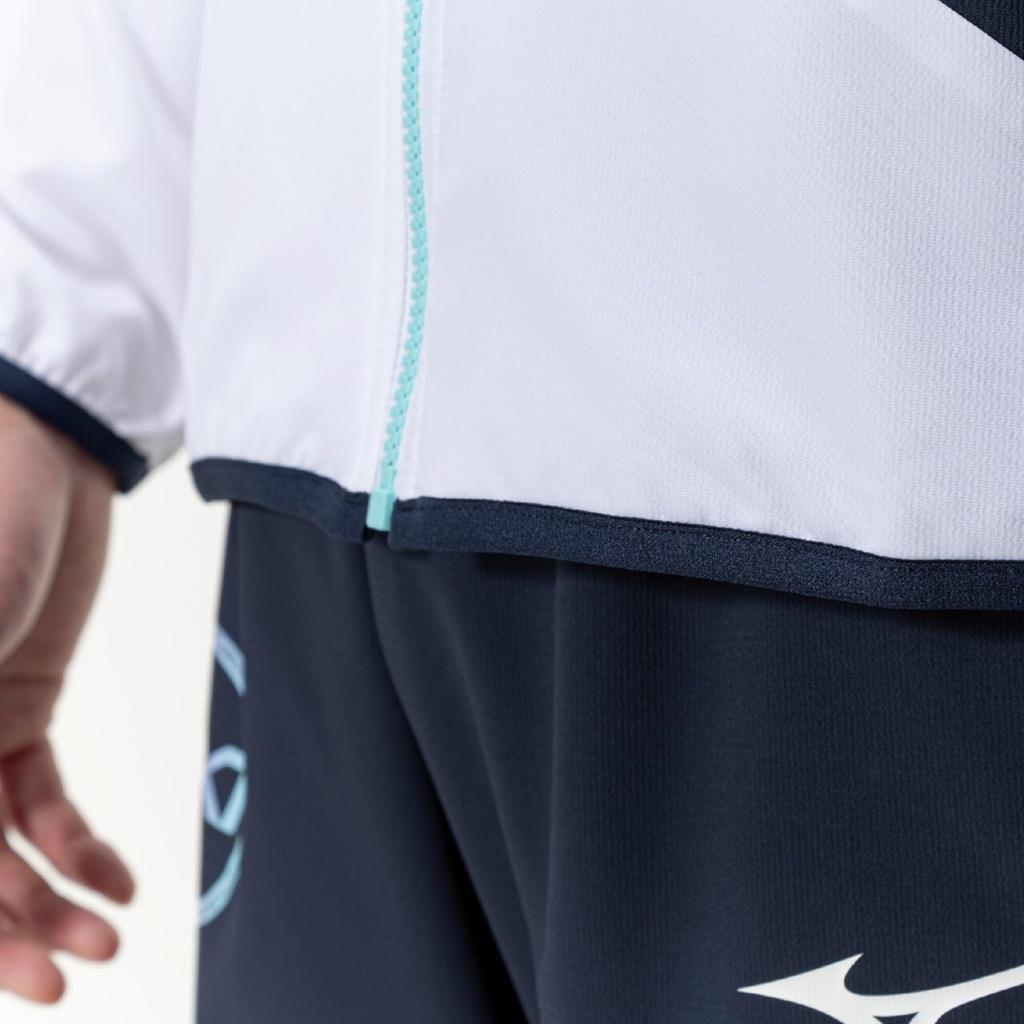 Training Wear Move Cross Jacket Sweat Absorbent Quick Drying Stretch Material 32JCC220 White [Mizuno] N-XT