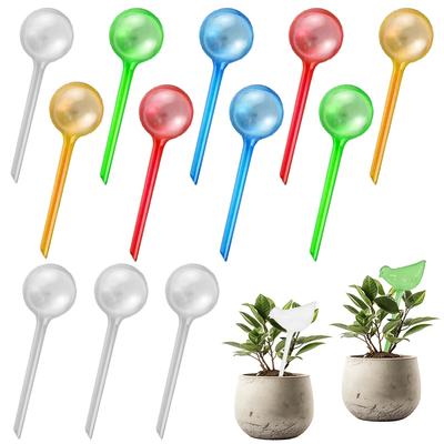 3/6pcs Automatic Plant Water Feeder Plant Watering Bulbs Round Self-Watering Globes Flowerpot Drip Irrigation Device