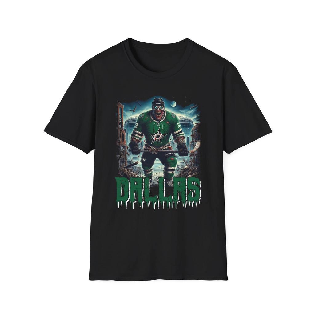 Stars of Darkness - Dallas Stars Horror Mashup T-Shirt