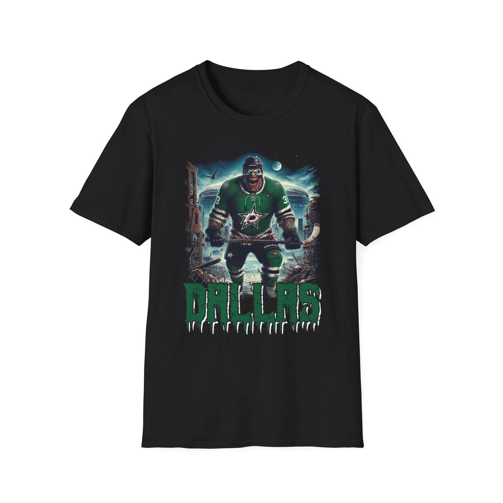 Stars of Darkness - Dallas Stars Horror Mashup T-Shirt XS