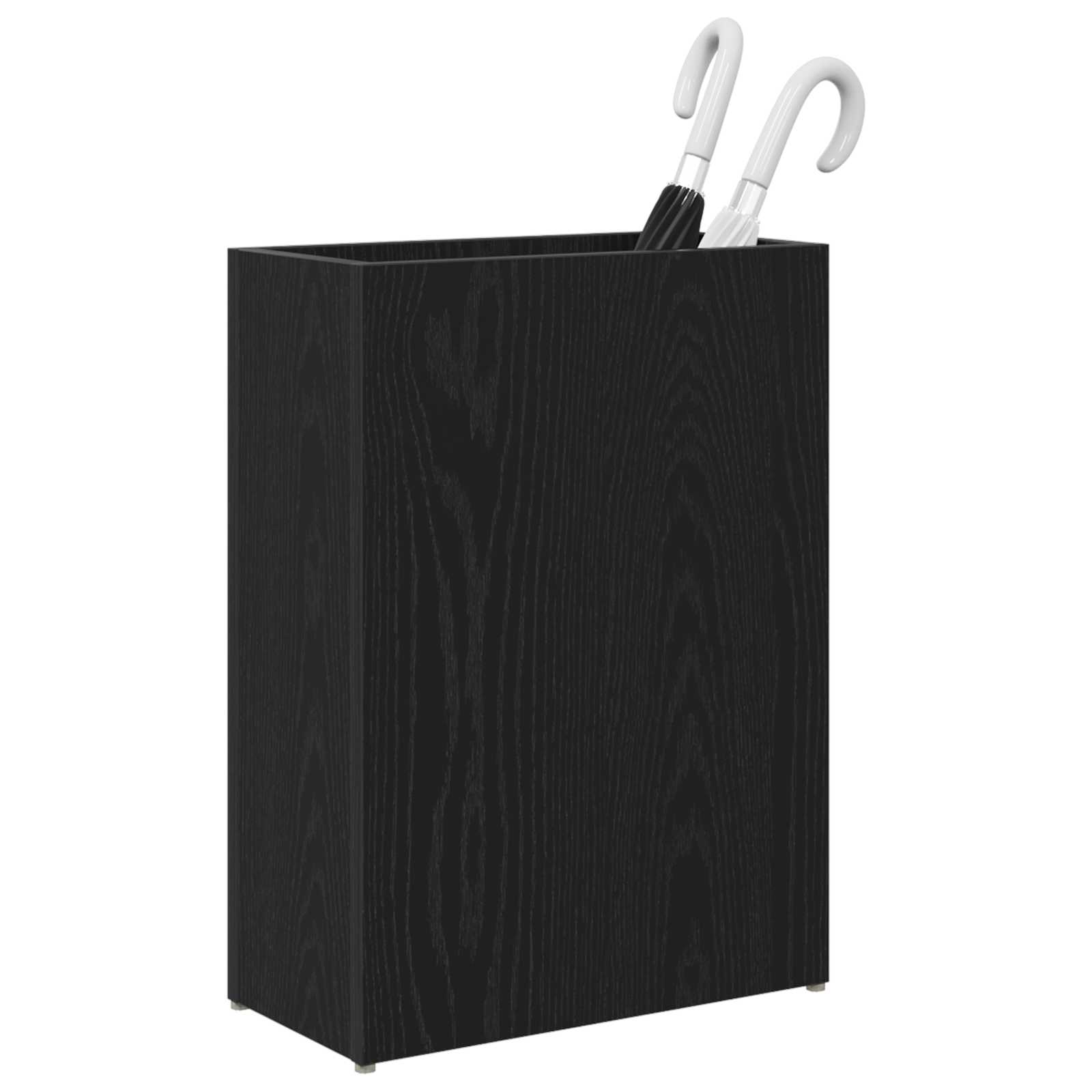 Stojan na dáždniky Čierny dubový efekt 40 x 20 x 55,5 cm