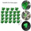 60pcs Green Plastic Greenhouse Film Clips - Heavy-Duty Windproof Garden Clips for Securing Mulch, Tarp & Plant Covers