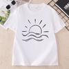 Sunshine T Shirt Unisex Summer Sun Beach TShirts Casual Round Neck Printed Cotton Short Sleeve Tshirts Unisex Streetwear Tops