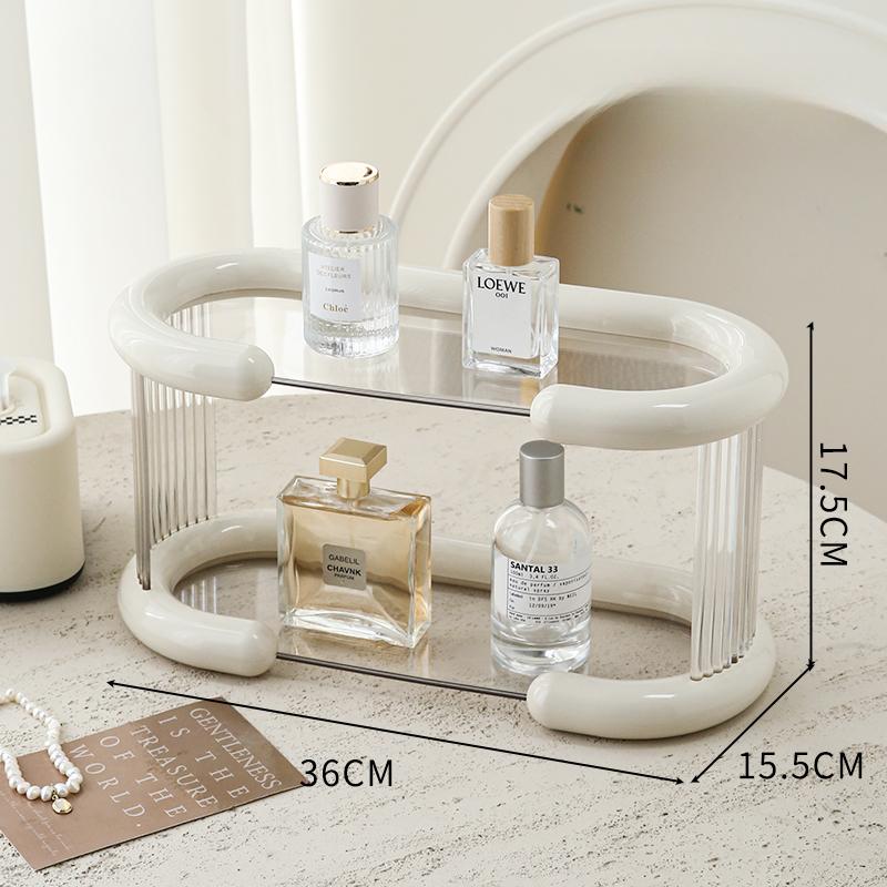 

Acrylic Perfume Storage Organizer Rack Multi-layer Doll Display Stand Holder Transparent Desktop Entryway Storage Box Organizer