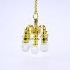 1:12 Scale Miniature Vintage Chandelier Gold/silver Crystal Light Model  Doll House Accessories