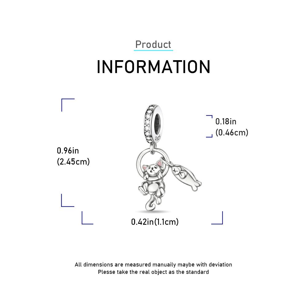 Animals Series Original Charms Beads Copper Dog Cat Pets Fit Bracelet Diy Lovely Pendants For Woman Fashion Jewelry