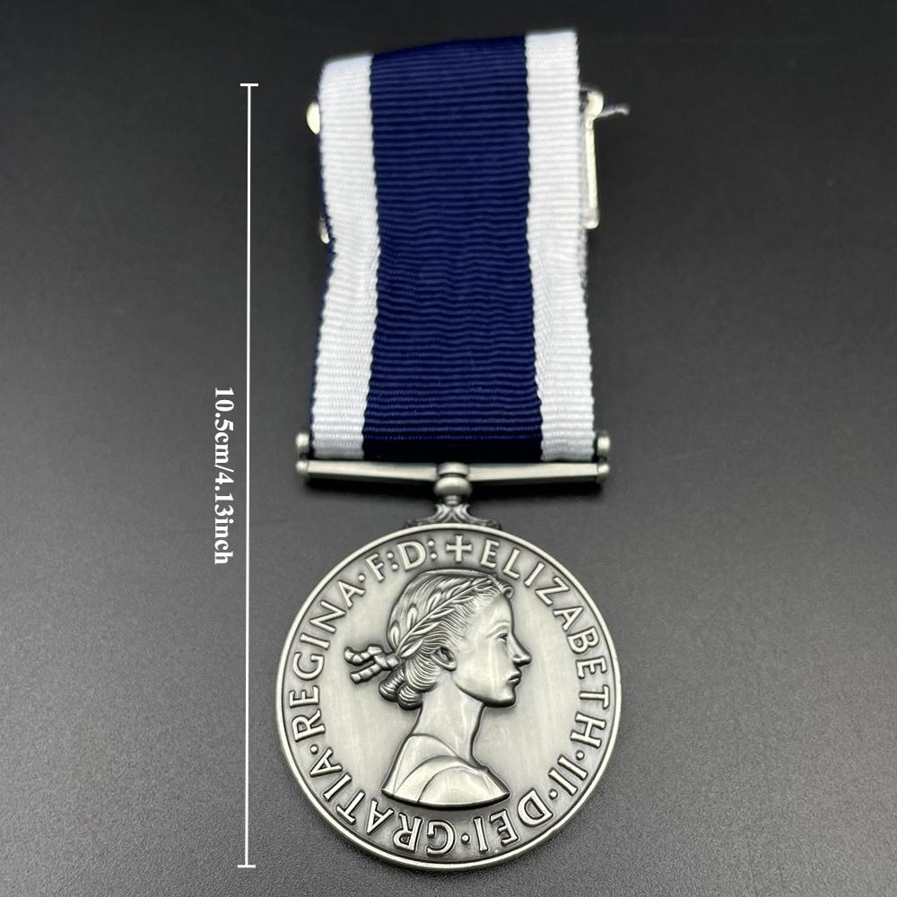 Gedenkmedaille, Abzeichen, Brosche der Marine für langjährige Dienste und gute Führung, Heimdekoration, Reproduktion