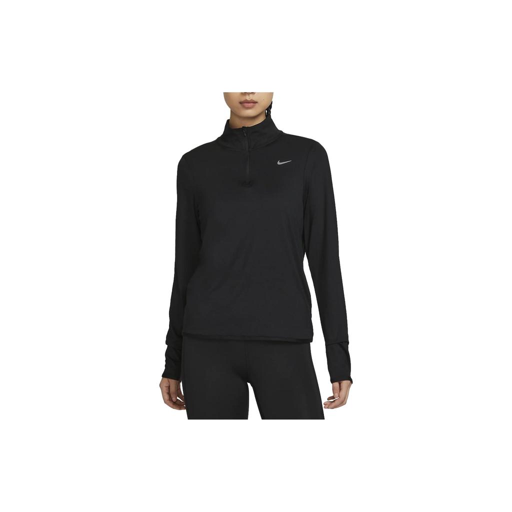 New Nike Set In Sleeve Running T Shirt Women's Black FB4317-010
