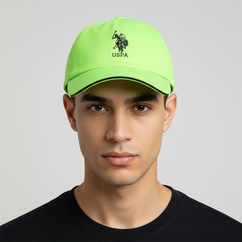 Cotton Cap Fabric Embroidered Logo with Piping Eliot Unisex US POLO