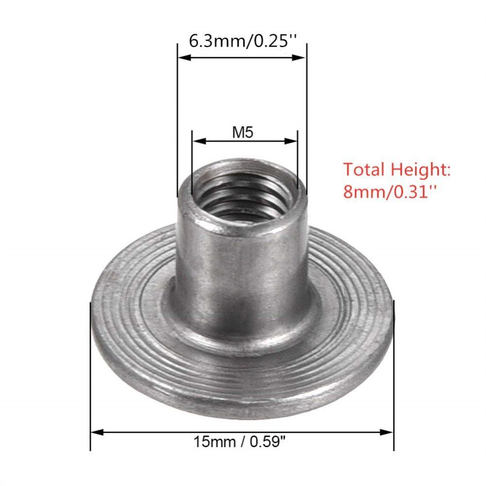30Pcs M4 M5 M6 M8 M10 T-Nut  Fitting Fastener Hardware Nuts Female Thread