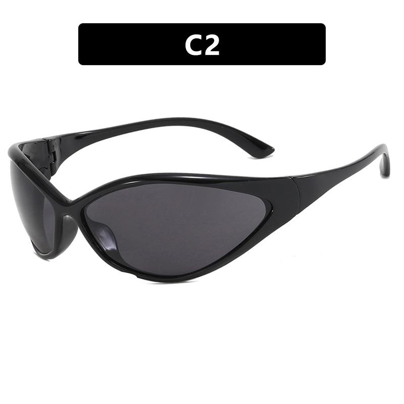 

Y2K Luxury Designer Sport Goggle Sunglasses ladies For Men Vintage Punk Sun Glasses Future Riding Steampunk Eyeglasses As the photo