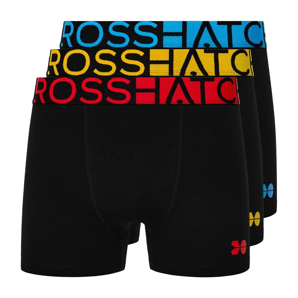 Crosshatch Mens Dumas Boxer Shorts (Pack of 3)