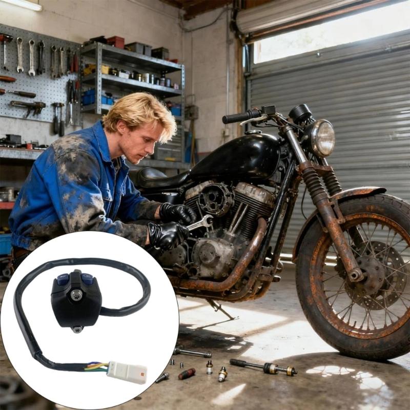 22mm 7/8'' Motorcycle Switches Motorbike Horn Button Turn Signal Electric Fog Lamp Light Start Handlebar Controller