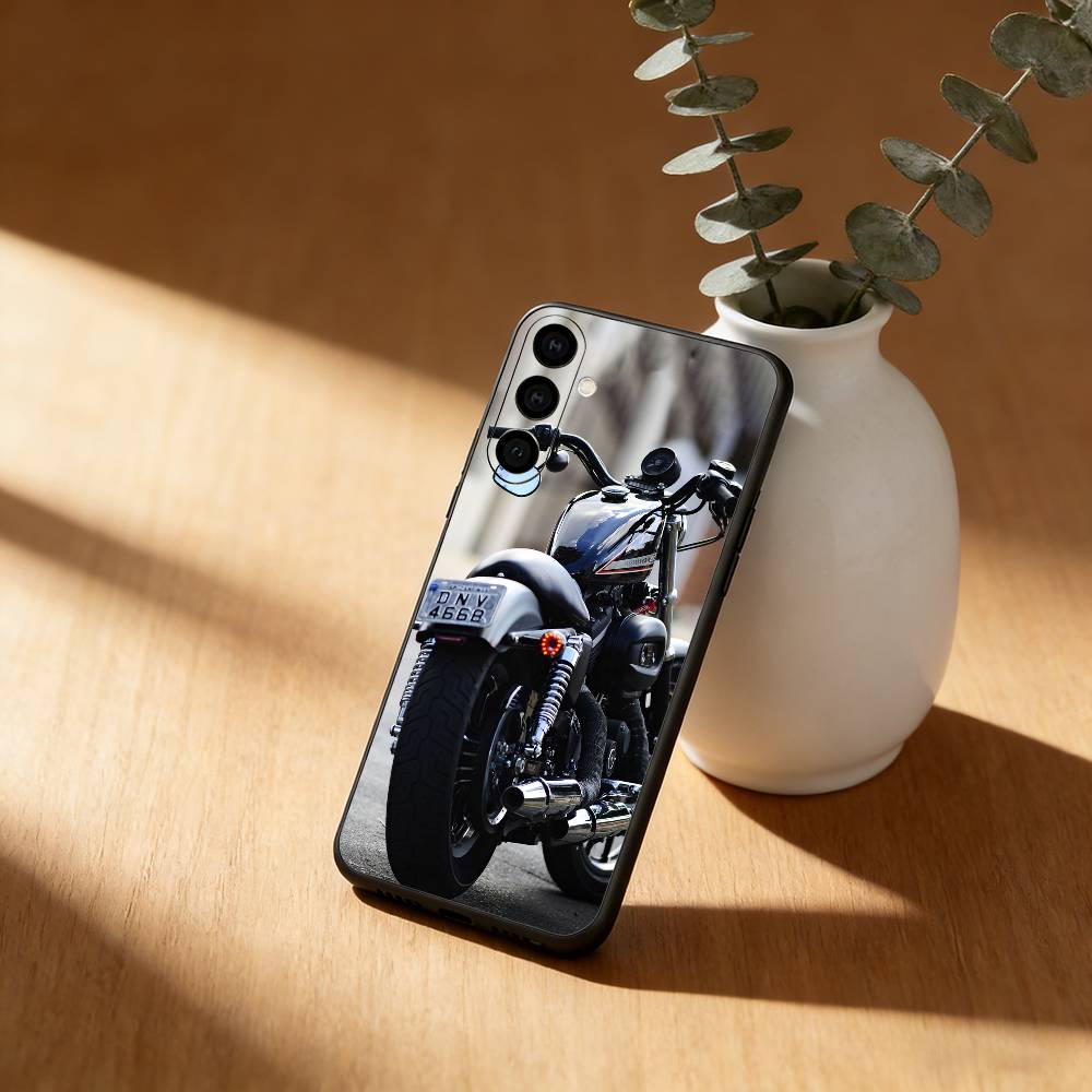 Iron 883 Motorrad Handyhülle für Samsung Galaxy A20, 21s, 22, 31, 32, 52, 53, 72, 73, 80, 91 Weiche Schwarze Hülle