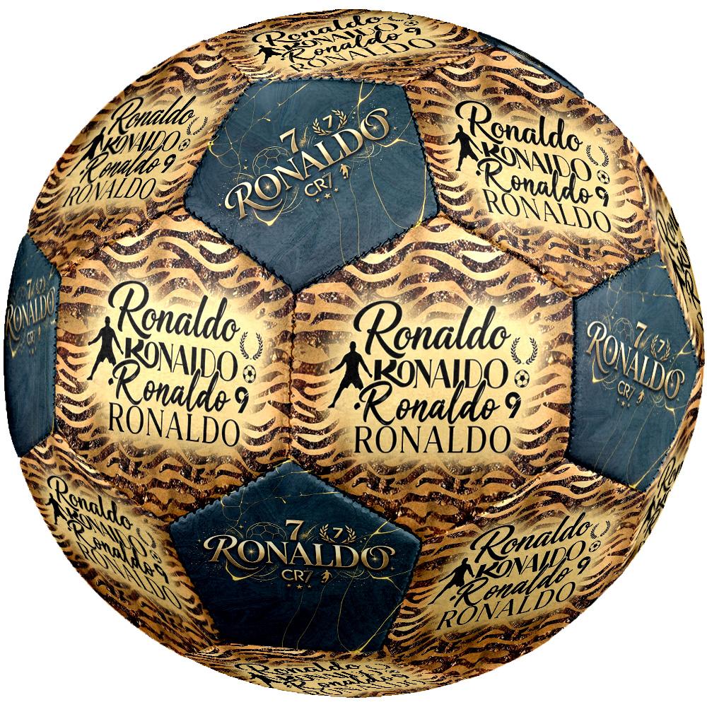 Ronaldo's Golden Legacy Size 5 Soccer Football Machine-Stitched Indoor/Outdoor Universal Football Unique Gift for Soccer Lovers