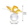 Colorful Crystal Butterfly Ornament Glass Ball Base Sparkling Desktop Decor Home Figurine Hanging Crystal Craft Gift