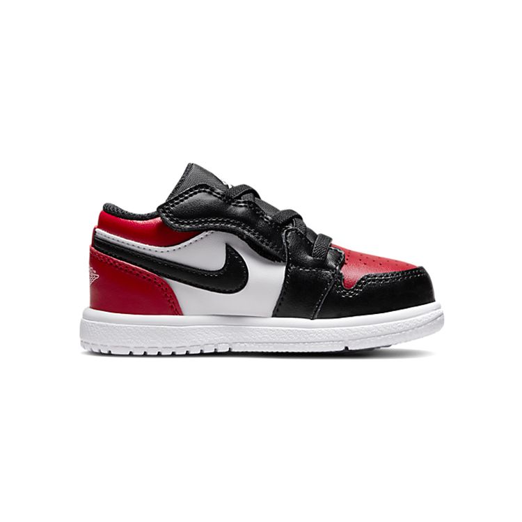 Air Jordan 1 Low ALT TD Bred Toe Baby Sneakers Gym-Red White Black CI3436-612
