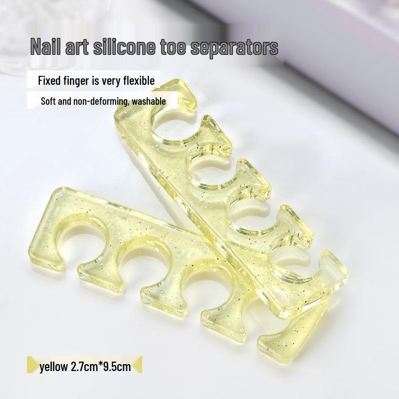 Silicone Toe Separators for Nail Art – Reusable Gel Polish Tool for Hands and Feet