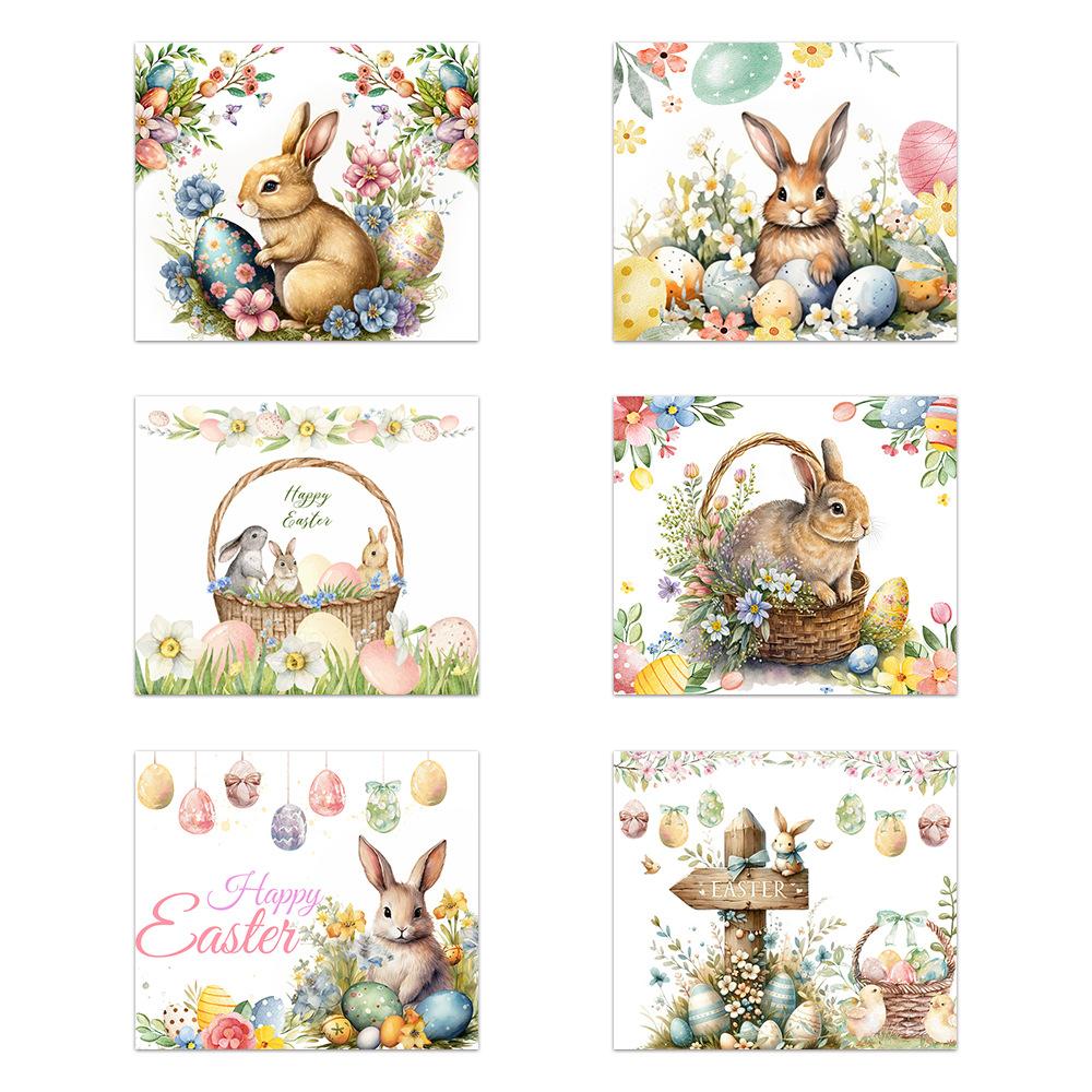 New, Easter Themed, Retro Cute, Bunny, Mini Sticker Bottle Stickers, Party Decoration Stickers, Supplies