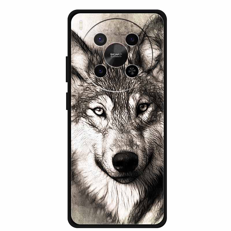 For ZTE Blade V70 Max Case NubiaV 70 Max Wolf Lion Cartoon Silicone TPU Phone Cover For Nubia V70 Max Soft Protective Funda Para