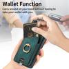 D6 For Samsung Galaxy A55 5G Case Card Holder Leather+TPU Phone Back Cover with Ring Kickstand