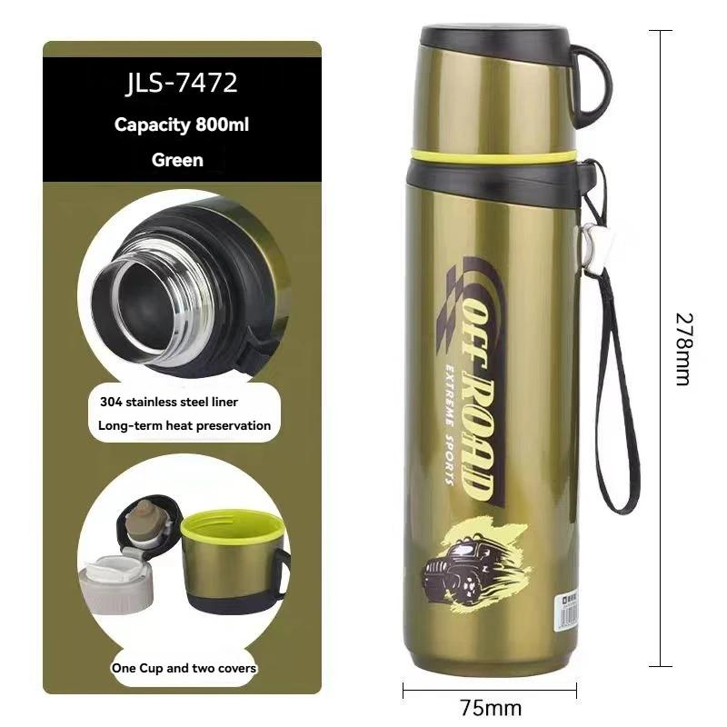 Cup Stainless Steel Thermos Bottle Large Capacity Outdoor Water Bottle with Rope Tumbler Vacuum Flasks Thermo Bottle 680/800ML