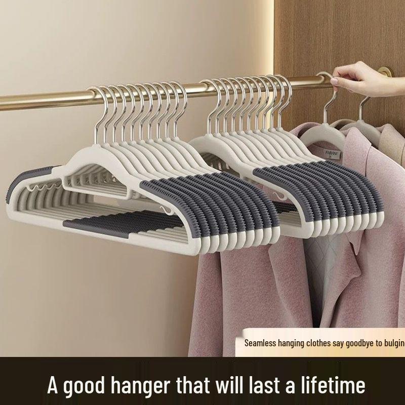 Extra Thick Non-Slip Metal Clothes Hanger for Balcony Storage
