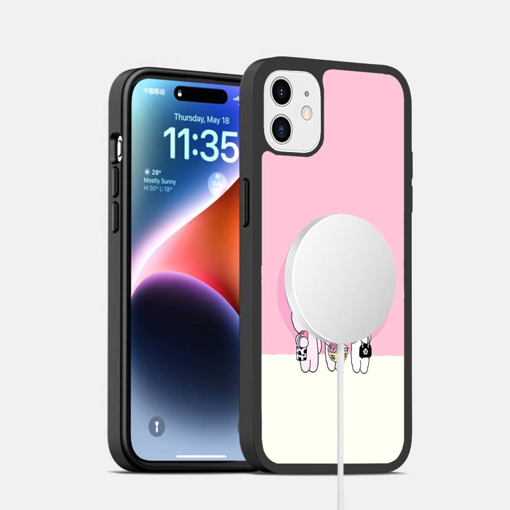 Lovely Cartoon Esthers Bunny For Magsafe Magnetic Case For iPhone 17 Air 16 15 14 13 12 11 Pro Max Plus Wireless Charging