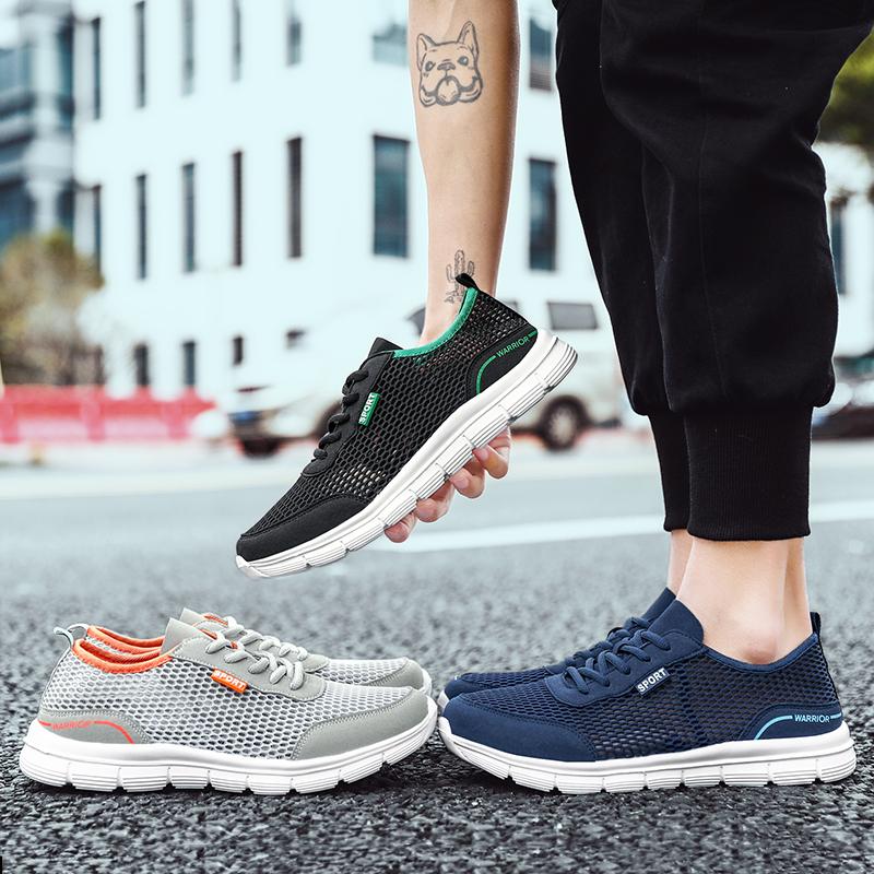 Men 'S Summer New Fashion Casual Sports Shoes Mesh Breathable Outdoor Travel Shoes Soft Sole Light Non -Slip All -Match Men 'S Shoes
