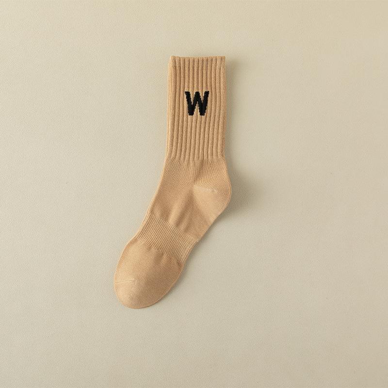 

Женские модные новые хлопковые спортивные носки-трубы для весны и осени 1 pair хаки