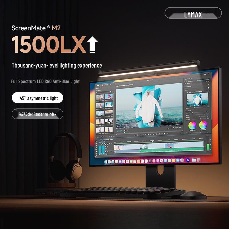 

Dual Head Eye Protection Desk Lamp with Remote Control for Study, Office, and Piano - M2 M2