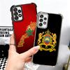 Morocco Flag Plating Phone Case For Samsung A17 A07 A37 A57 A16 A56 A15 A55 A14 A54 A13 A53 A26 A36 A25 A35 A24 A34 A23 A33