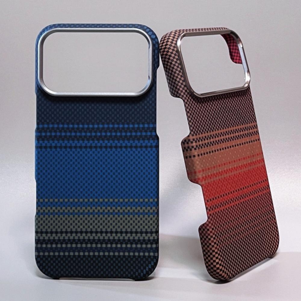 High End Kevlar Magnetic Shockproof Case for iPhone 17 16 15 14 Pro Max 17 Aramid Fiber for Magsafe Wireless Charge Phone Coque