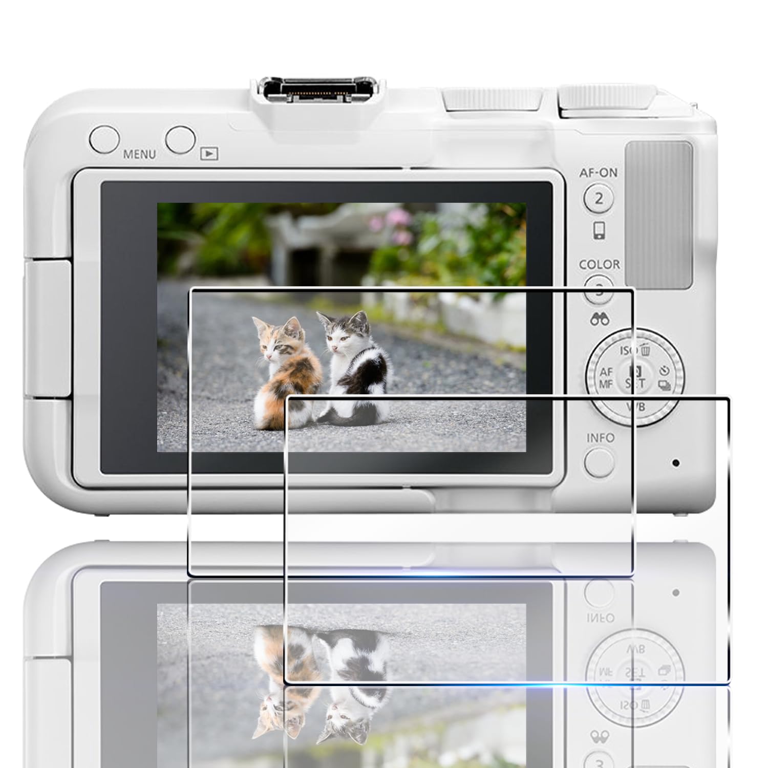 

Совместим с Canon EOS R50 Защитное стекло Интегрированный объектив Высокая переэкспозиция Автоматическое Легкое нанесение V/R100, Набор из 2 штук, Защита, Ударопрочный,