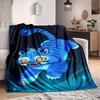 1 szt. Koc Flanelowy K-Pop Demon Hunters, Miękki Przyjazny dla Skóry z Drukiem Cyfrowym, Dostępny w Różnych Rozmiarach dla Rodziny, Przyjaciół, na Urodziny