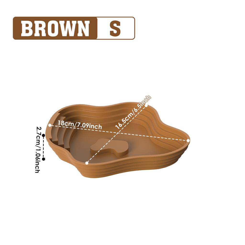 Turtle Bathing Basin, Frog Bathing Basin, Can Also Be Used As Food Bowl and Water Basin, Suitable for Reptiles and Amphibians