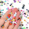 2 Boxes Seed Beads Set Letter Beads & Random Pendant Beginner Jewelry Making Kit Set with Clear Strings for DIY Craft Bracelet